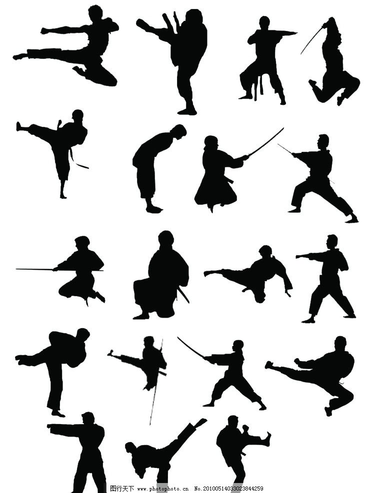 卡通功夫人物 武術世界里的靈動印記